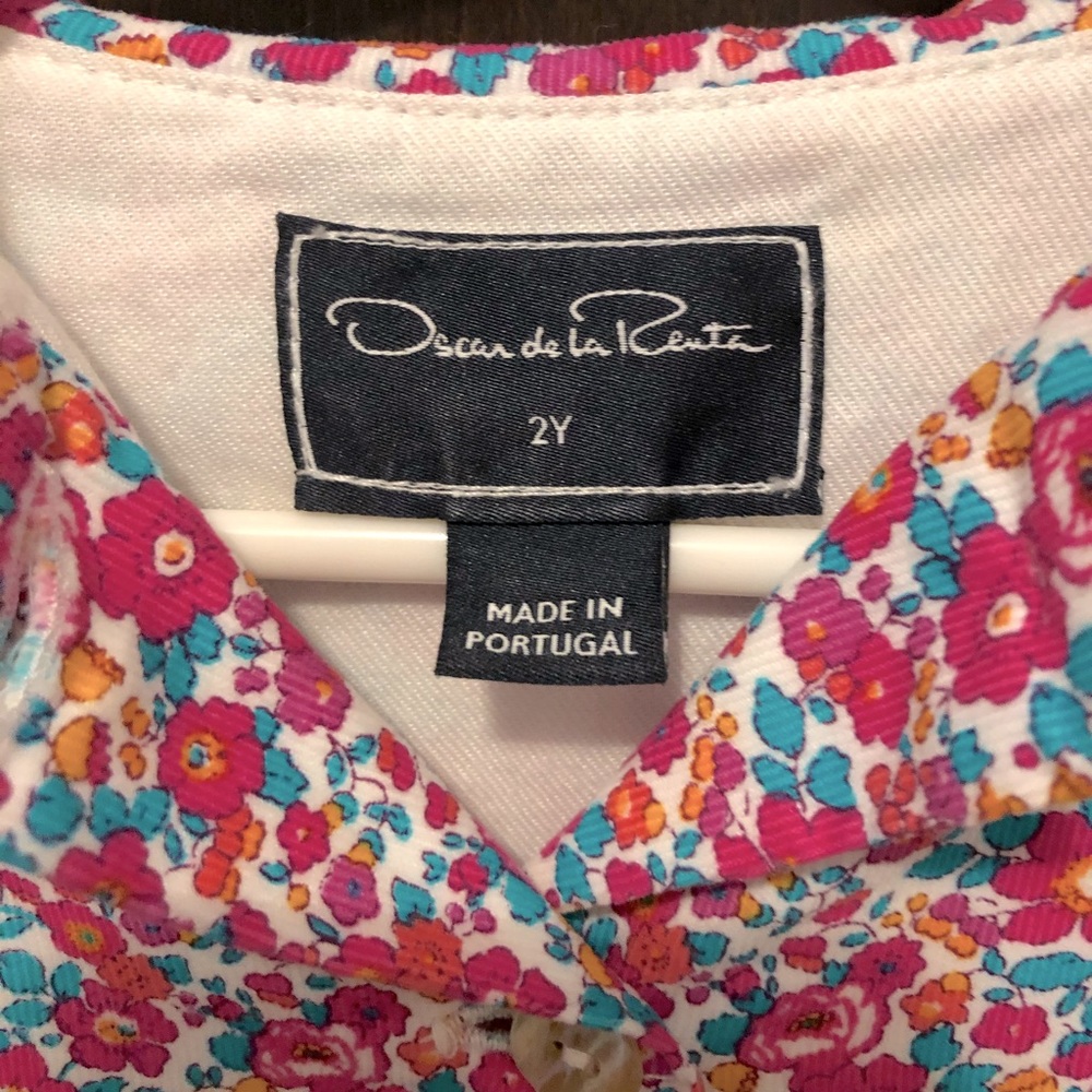 Oscar de la Renta floral dress 2T